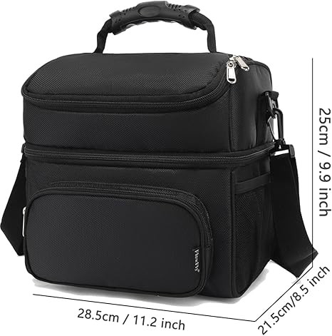 Double Layer Cooler Insulated Lunch Bag